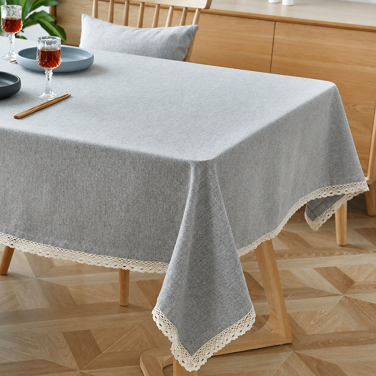 Tablecloth "Plain Lace Border" - Naonao