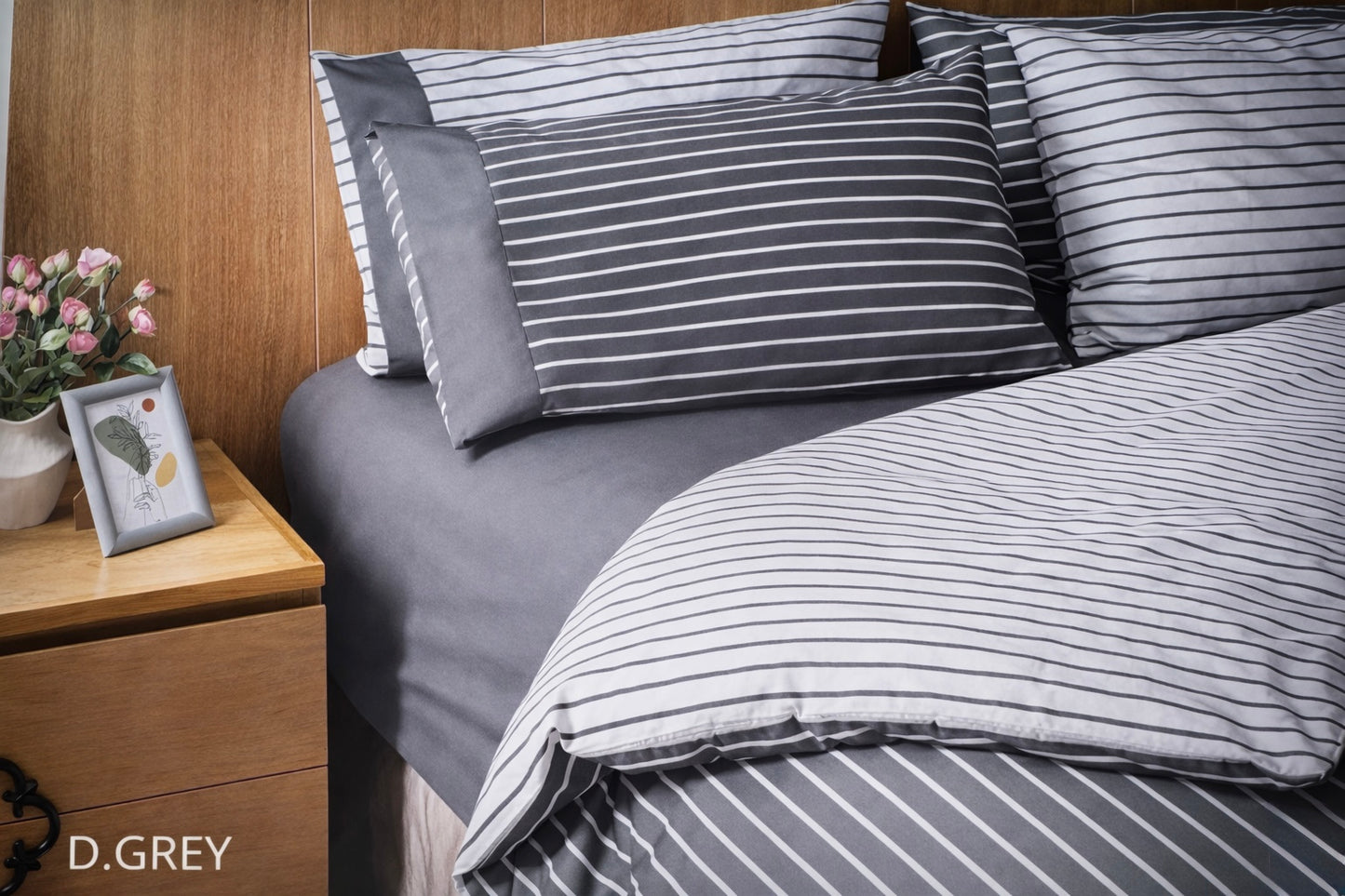 Moderna Print Double Bed Set - Cannon