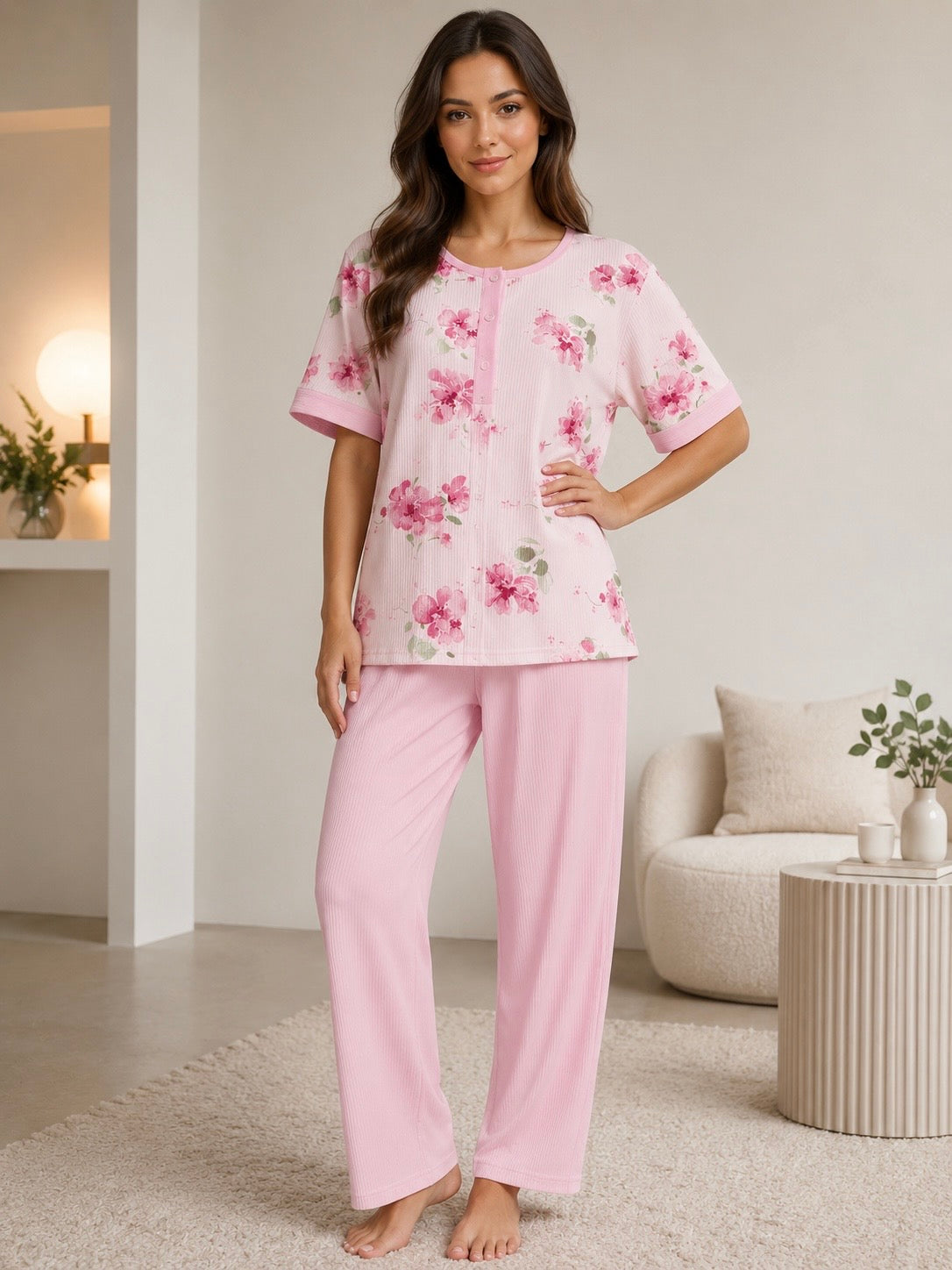 Floral Pants Pajama - Lucie