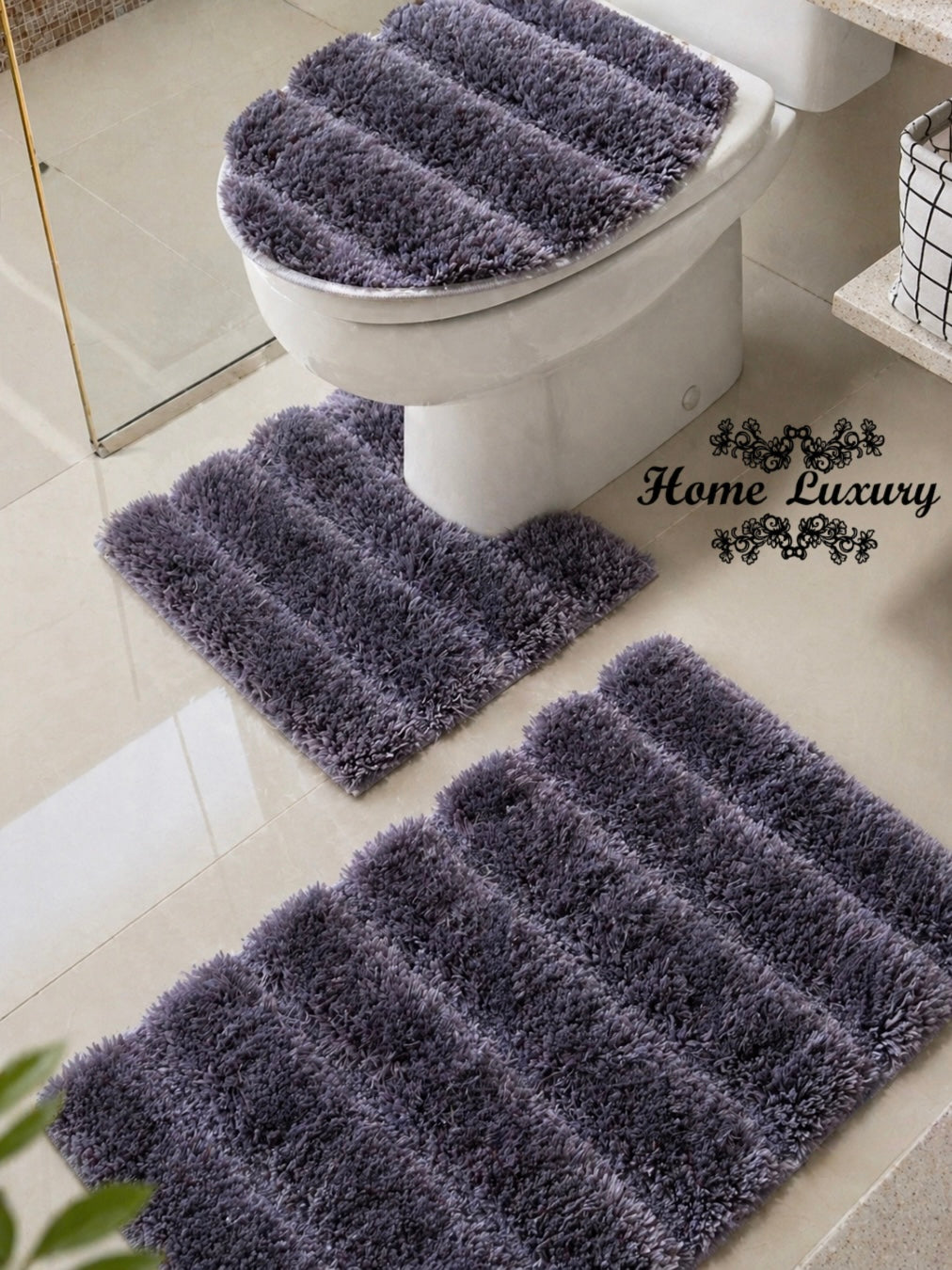 Fluffy Bathmat Set - Home Luxury