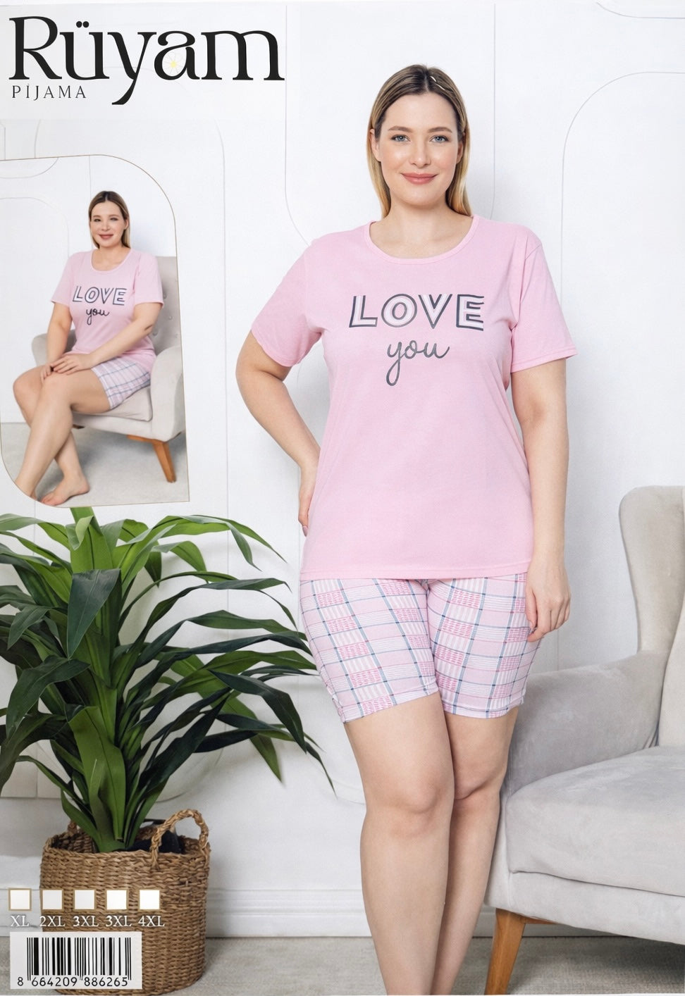 Big Size Short Pajama - Ruyam