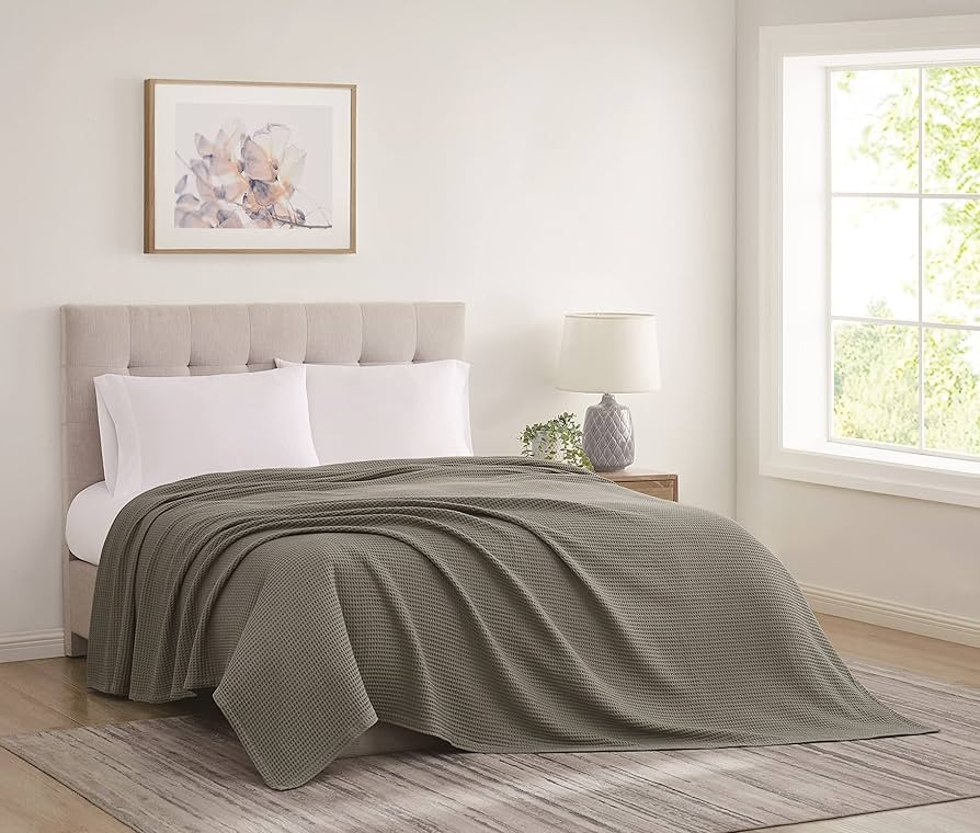 Plain Summer Cotton Blanket Single - Cannon
