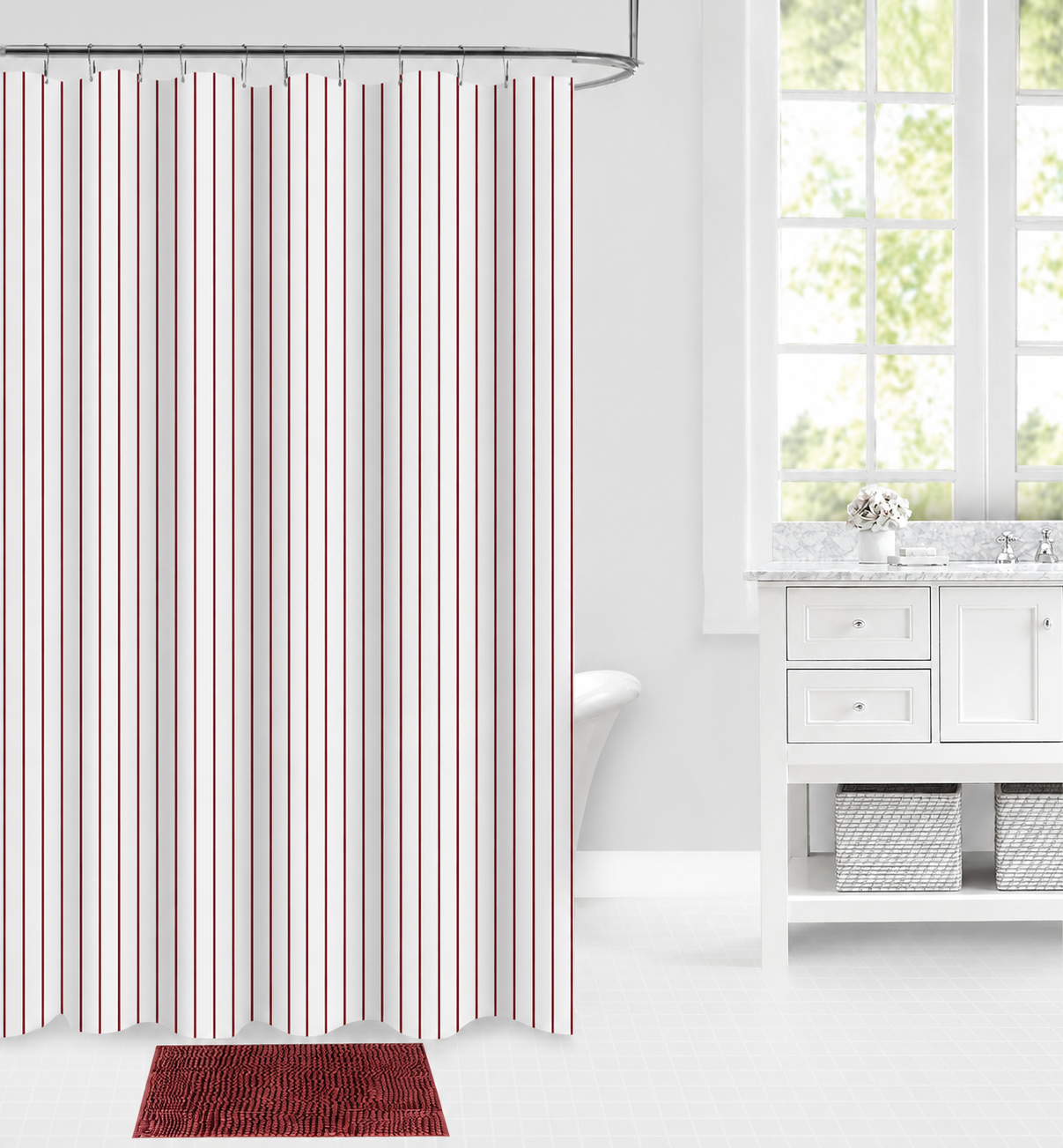 Peva Shower Curtain Set - House Well