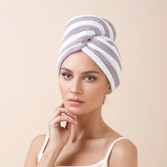 Microfiber Head Towel "Stripped"