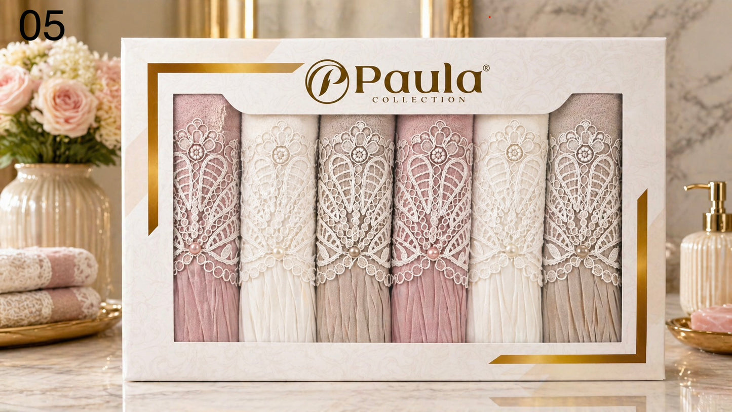 Paula - Towel Box 6 Pcs Set
