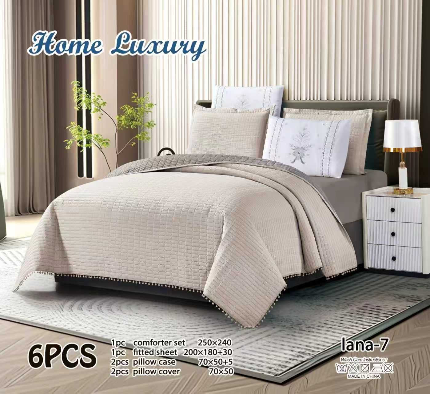 Plain Bedspread Set - Home Luxury