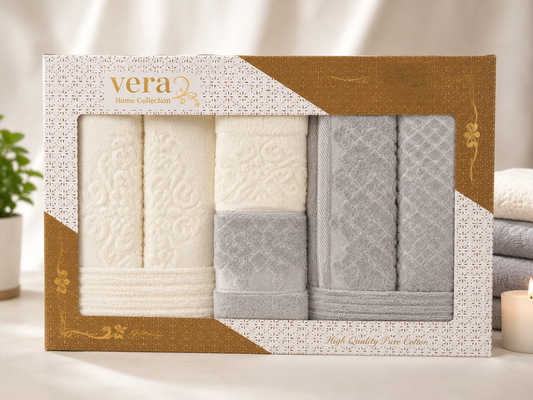 Bathrobe Set 8 Pcs - Vera