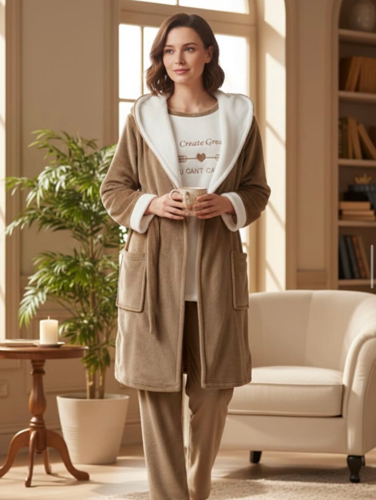 3 Pcs Women Pajama - Roy&Rayan
