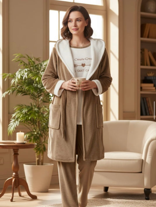 3 Pcs Women Pajama - Roy&Rayan