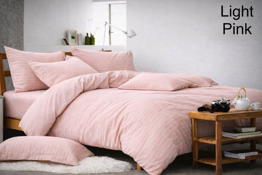 Denim Print Single Duvet Cover Set - Cannon