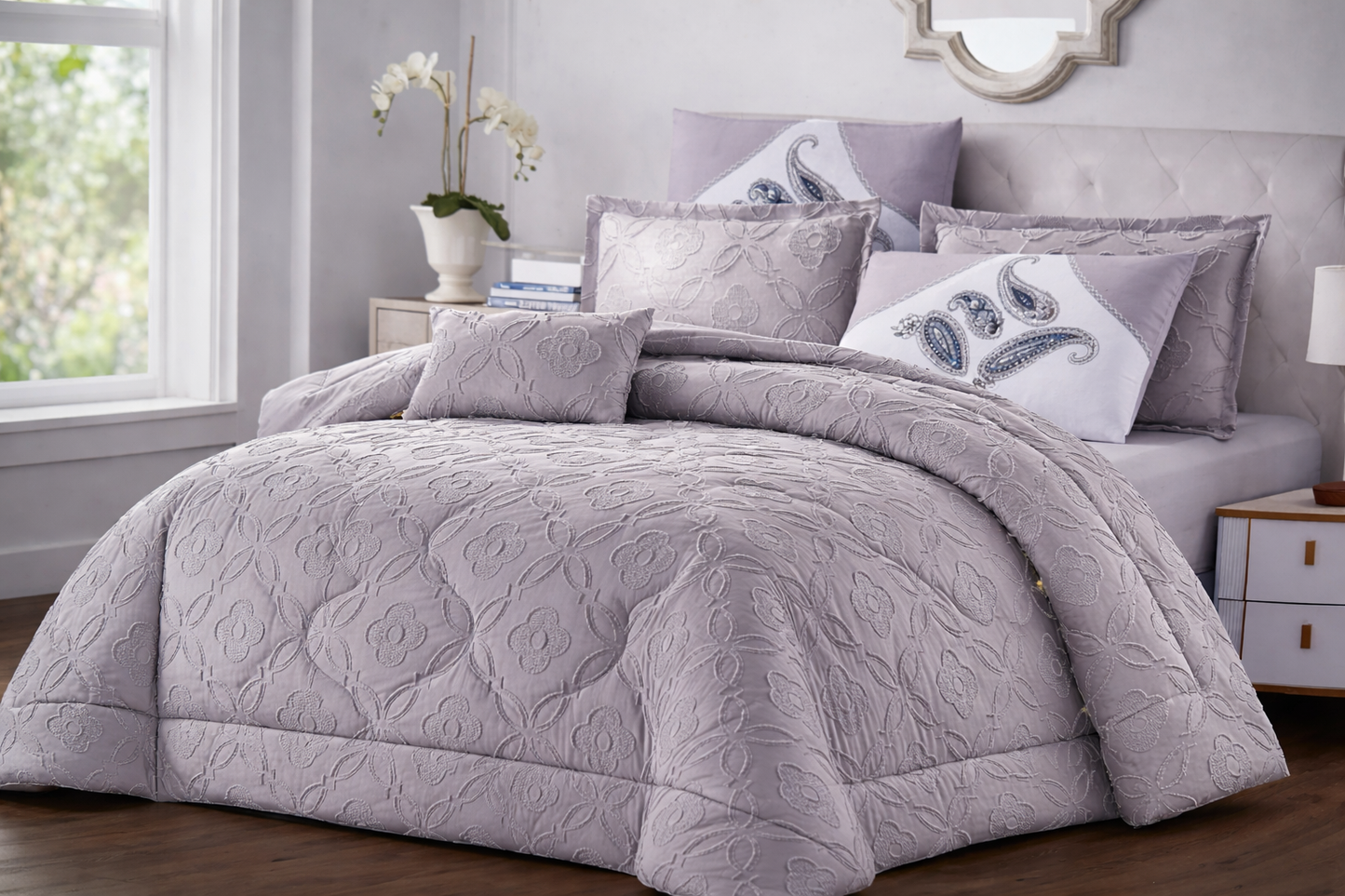 Embossed Double Comforter - Home Luxury