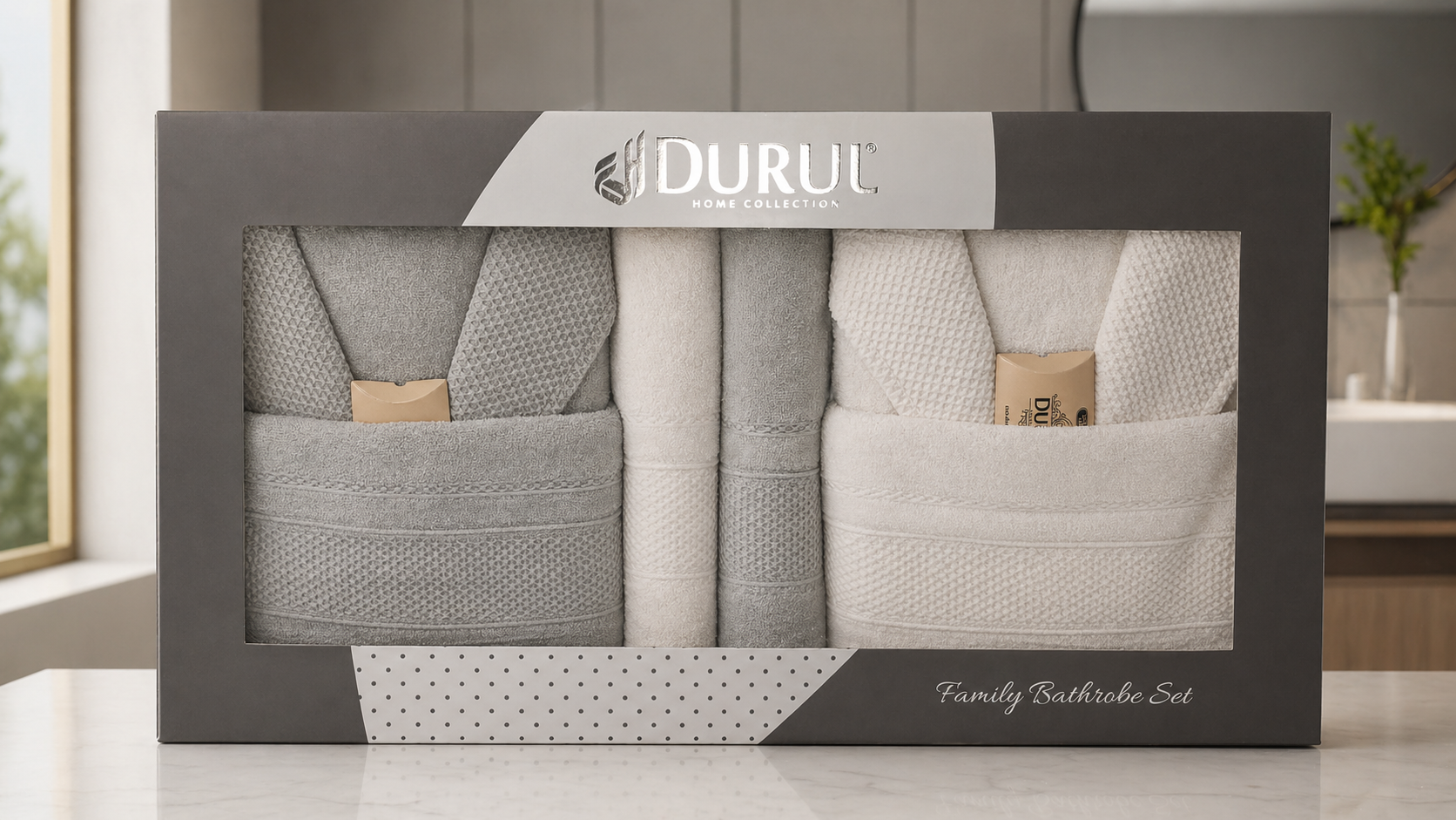 Durul - Jacquard Bathrobe Set