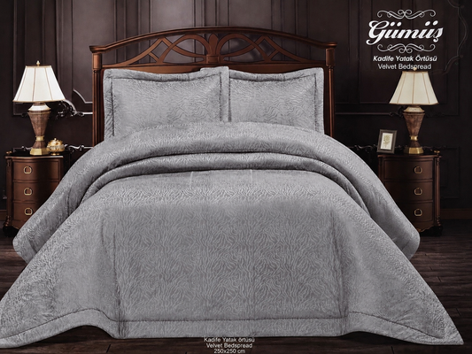 Embroidered Double Bed Cover - Decoletto
