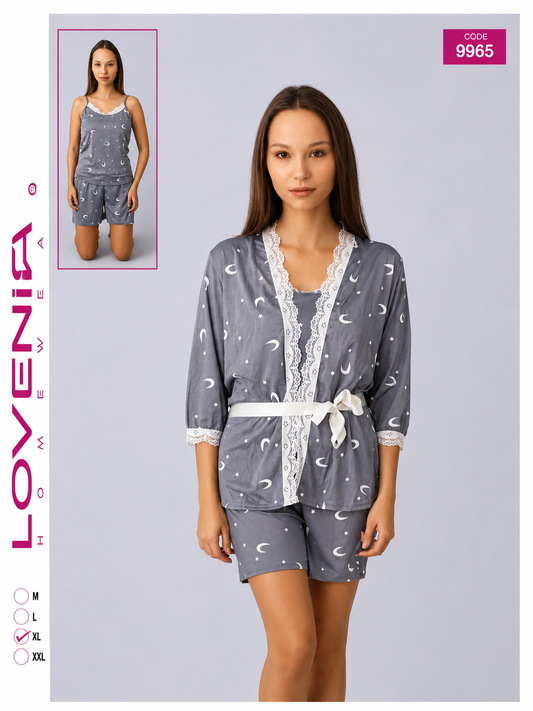 3 Pcs Woman Pajama - Lovenisa