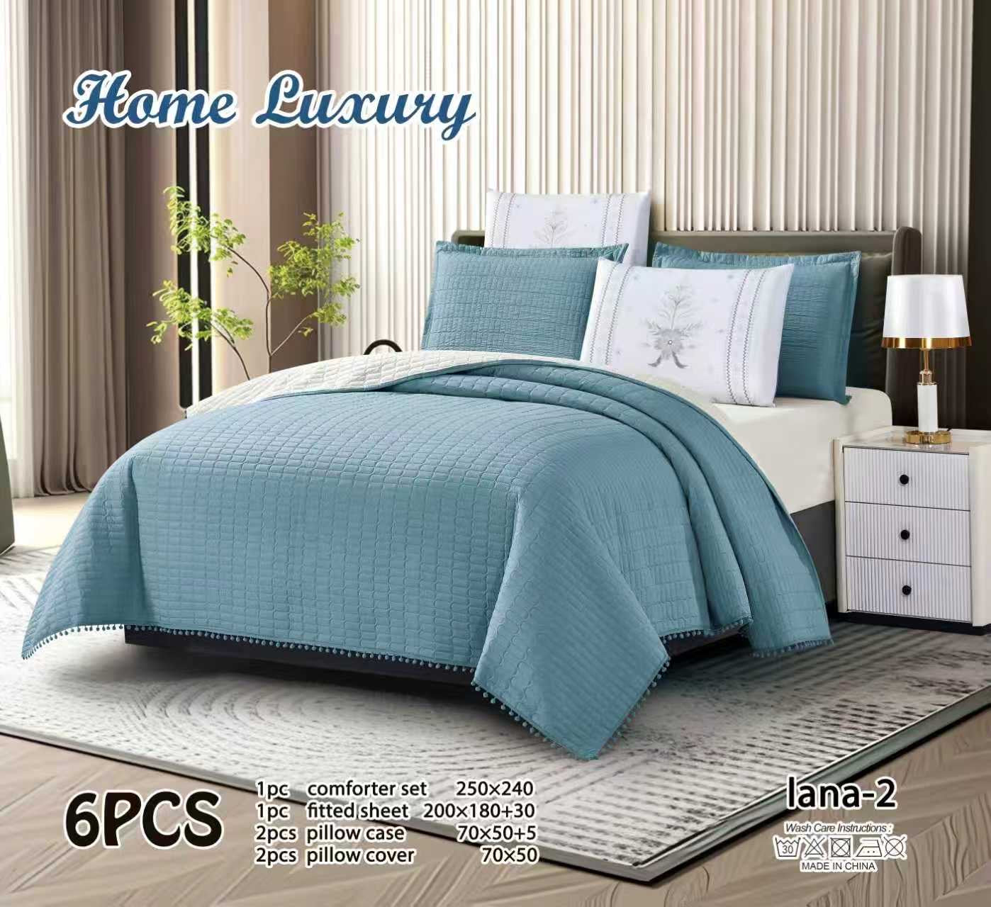Plain Bedspread Set - Home Luxury