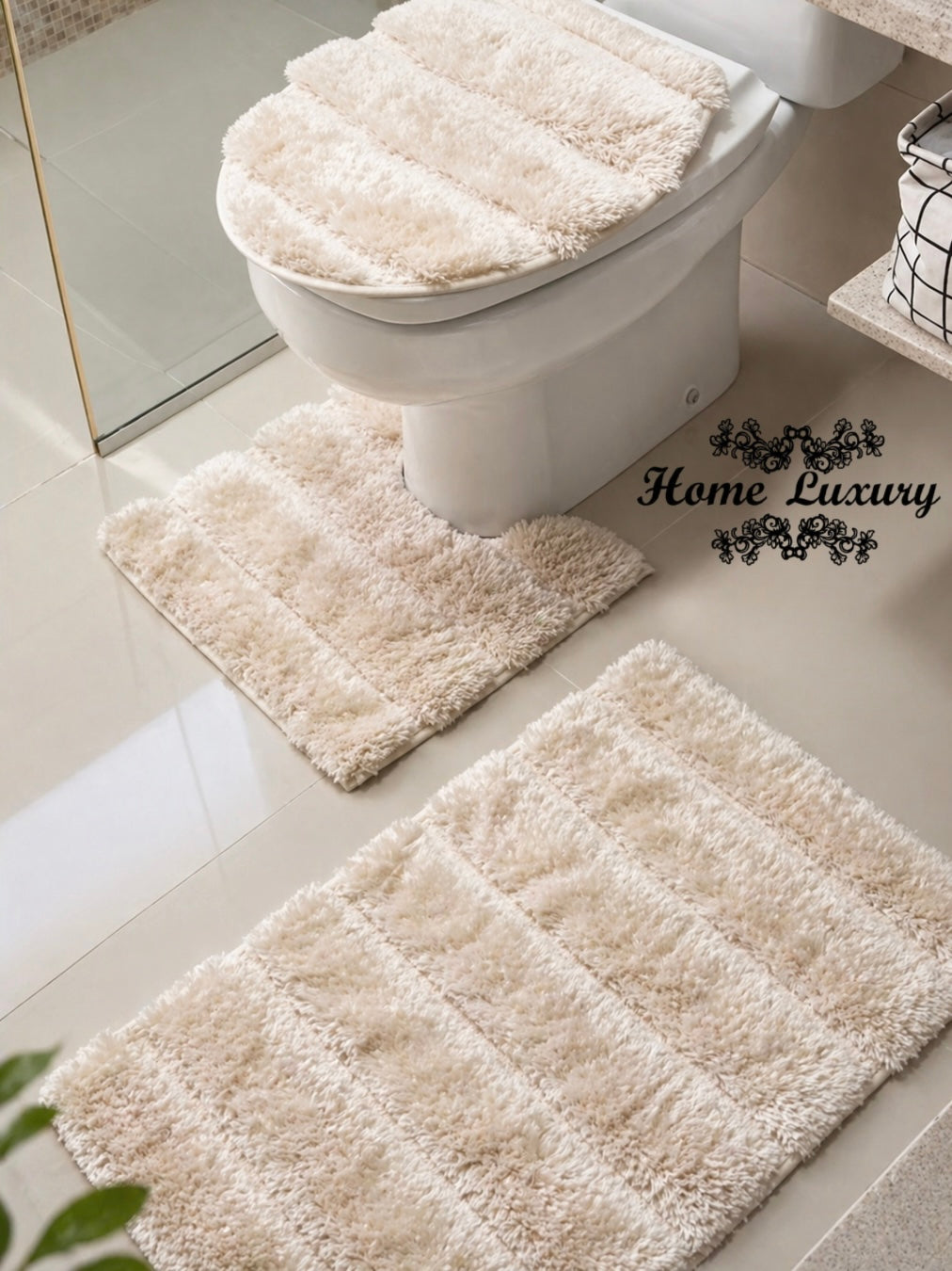 Fluffy Bathmat Set - Home Luxury