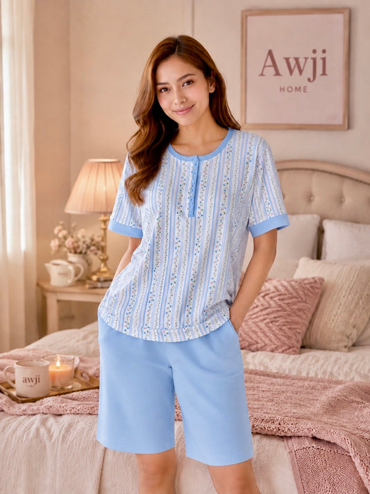 Mini Floral T-Shirt Pajama - Lucie