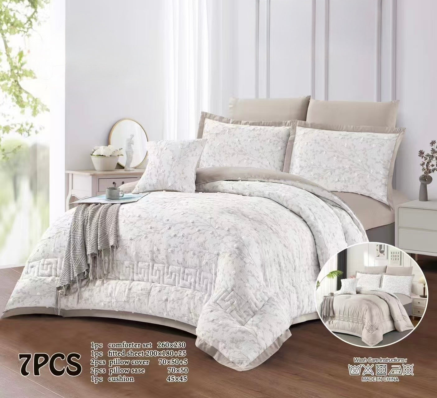 Jacquard Comforter Double - Home Luxury