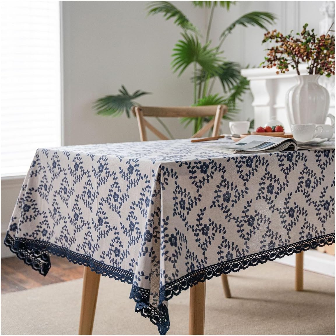 Tablecloth "Floral Lace Border" - Naonao