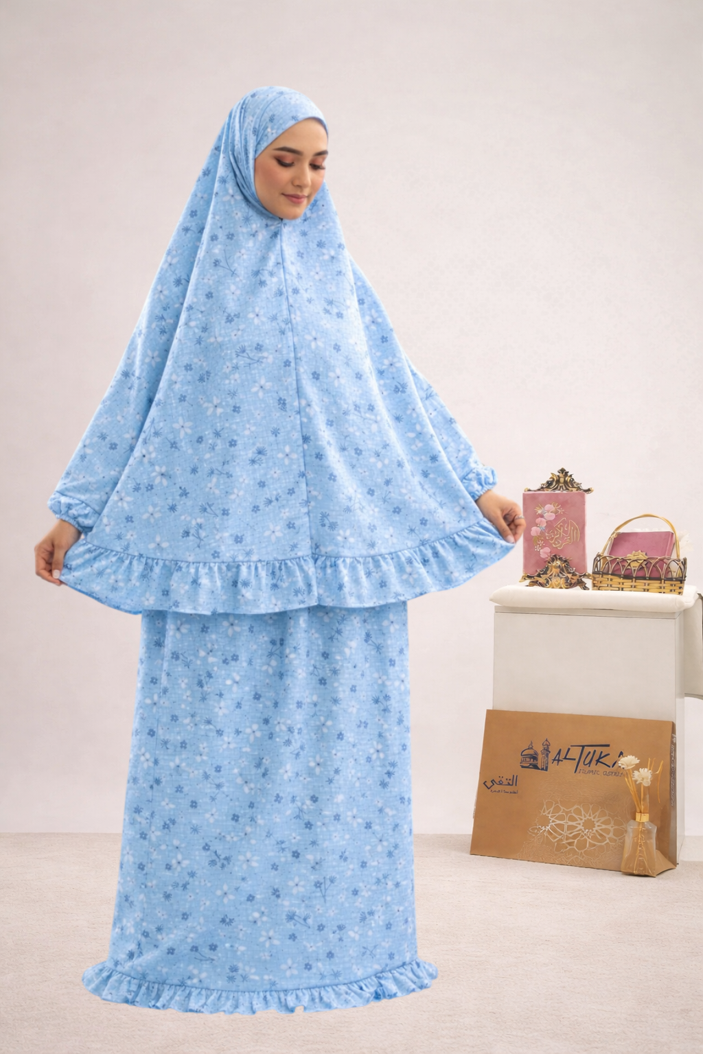 Women Prayer Set with Sleeves "Wild Flower"