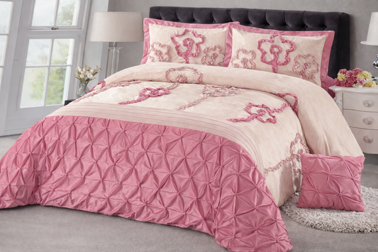 Flower Velvet Comforter - Home Luxury