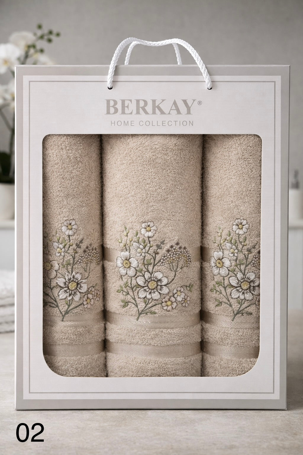 Berkay - Towel Box 3 Pcs