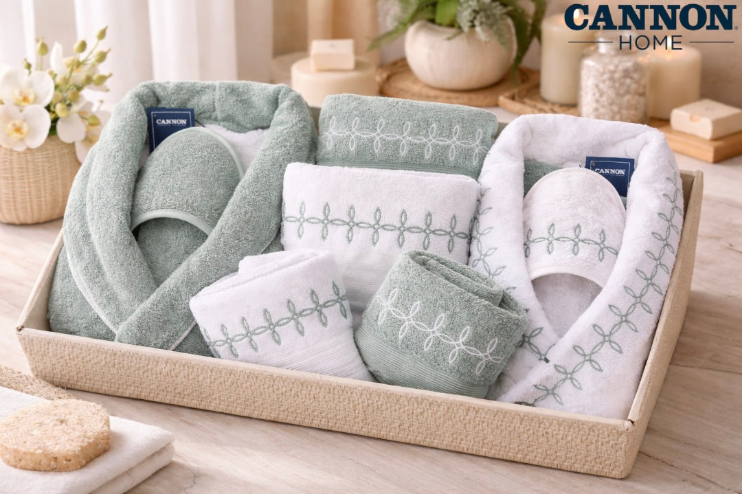 Bathrobe Set 12 Pieces - Cannon