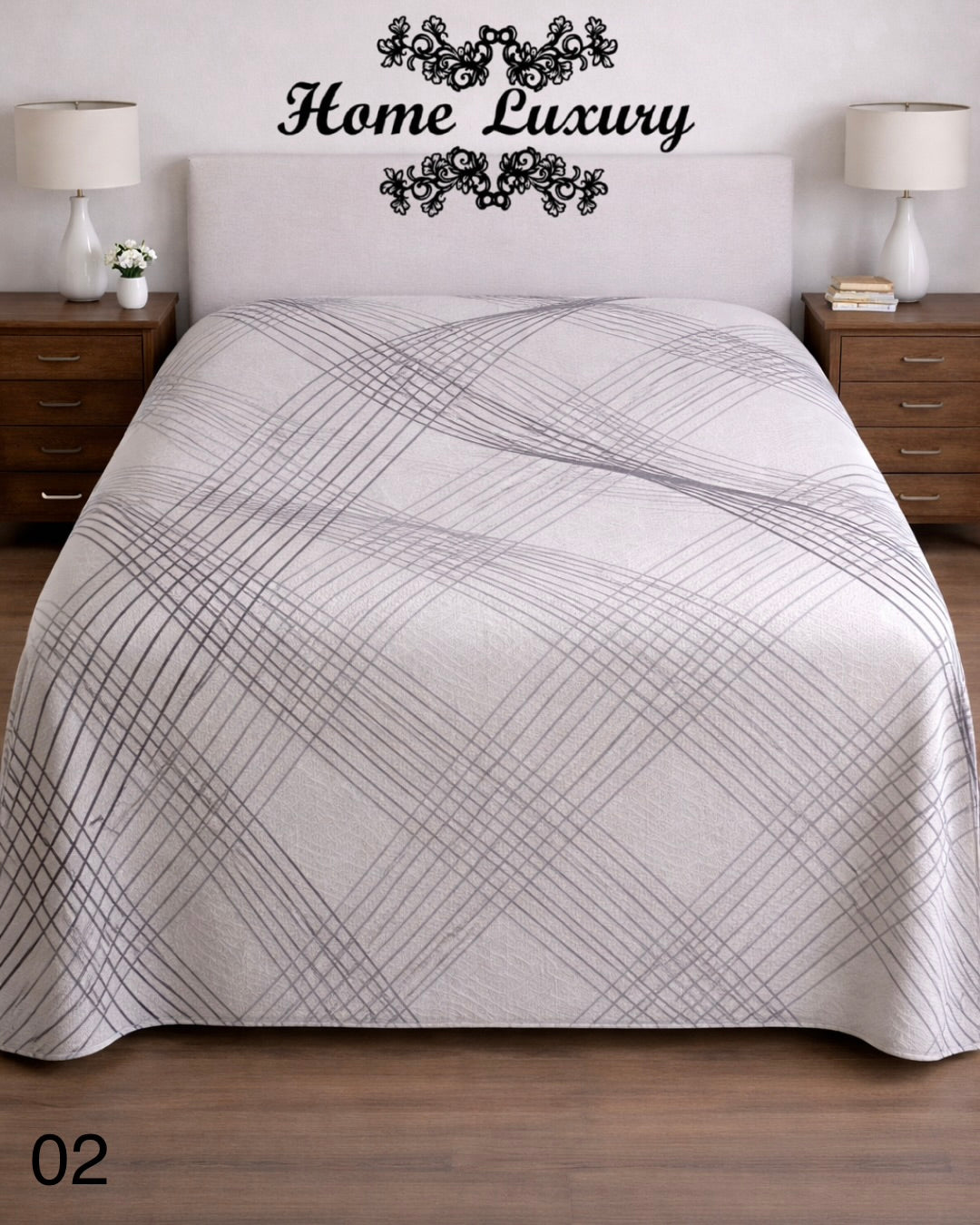 Printed Cotton Matelassé Single - Home Luxury