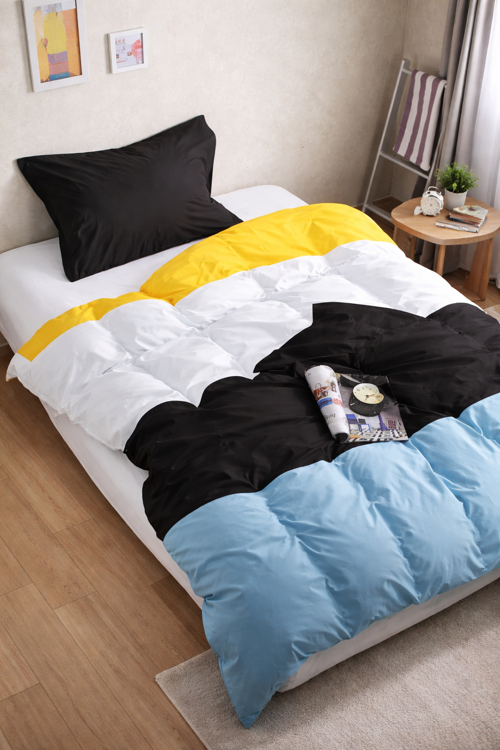 Cotton 100% Plain Bed Set King - Valentini