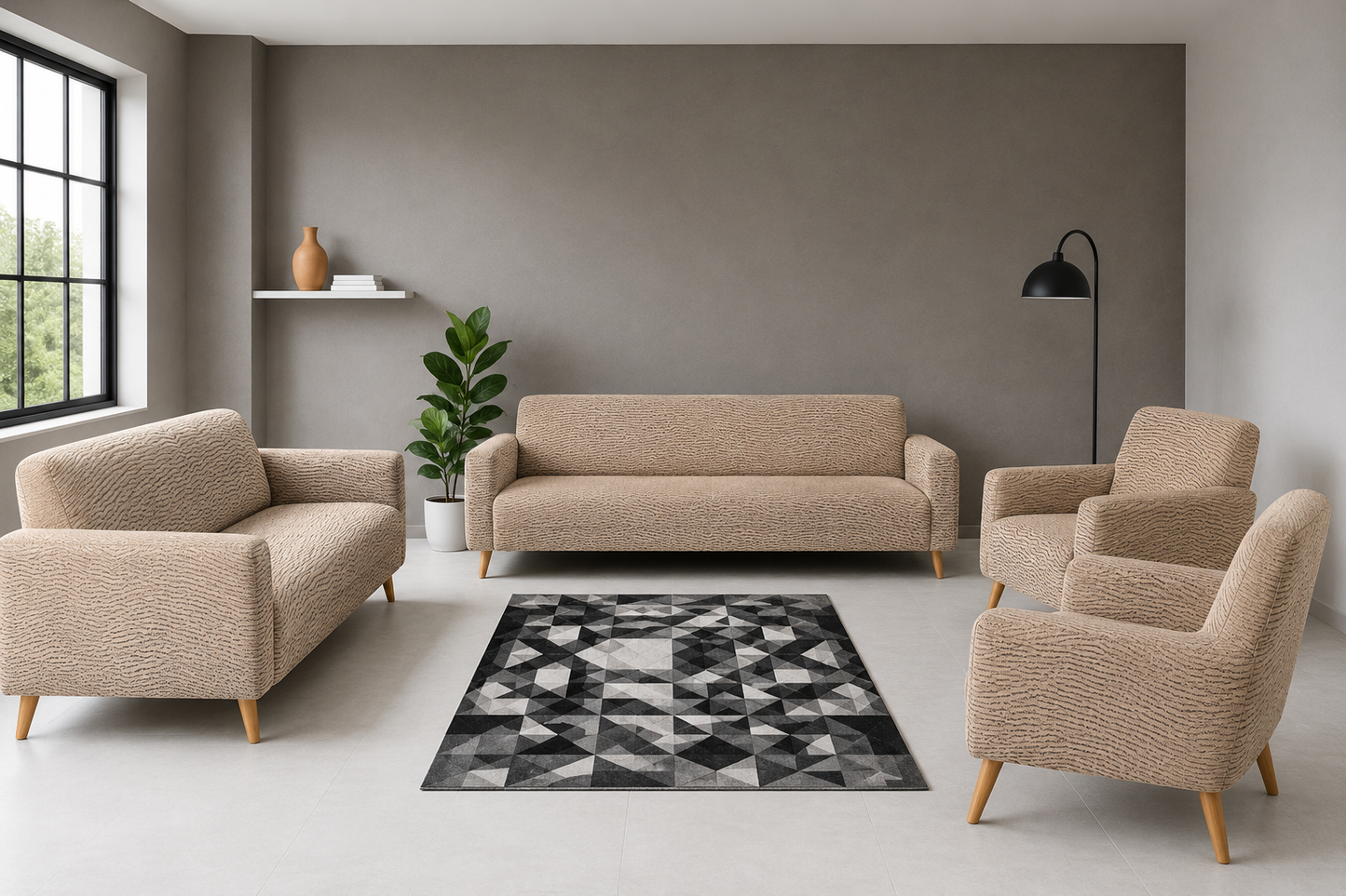 Jacquard Sofa Cover Set