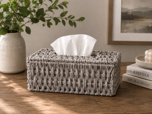 Straw Tissue Box