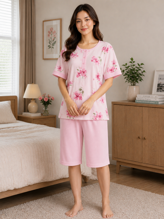 Floral Carpi Pajama - Lucie