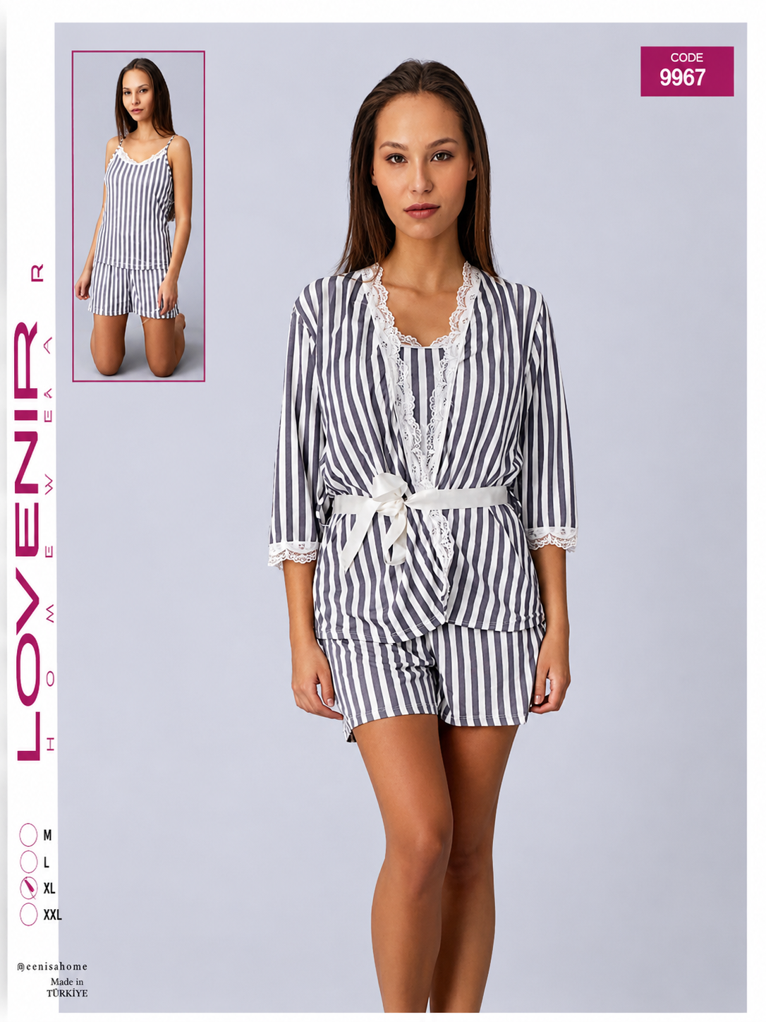 3 Pcs Woman Pajama - Lovenisa