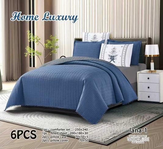 Plain Bedspread Set - Home Luxury