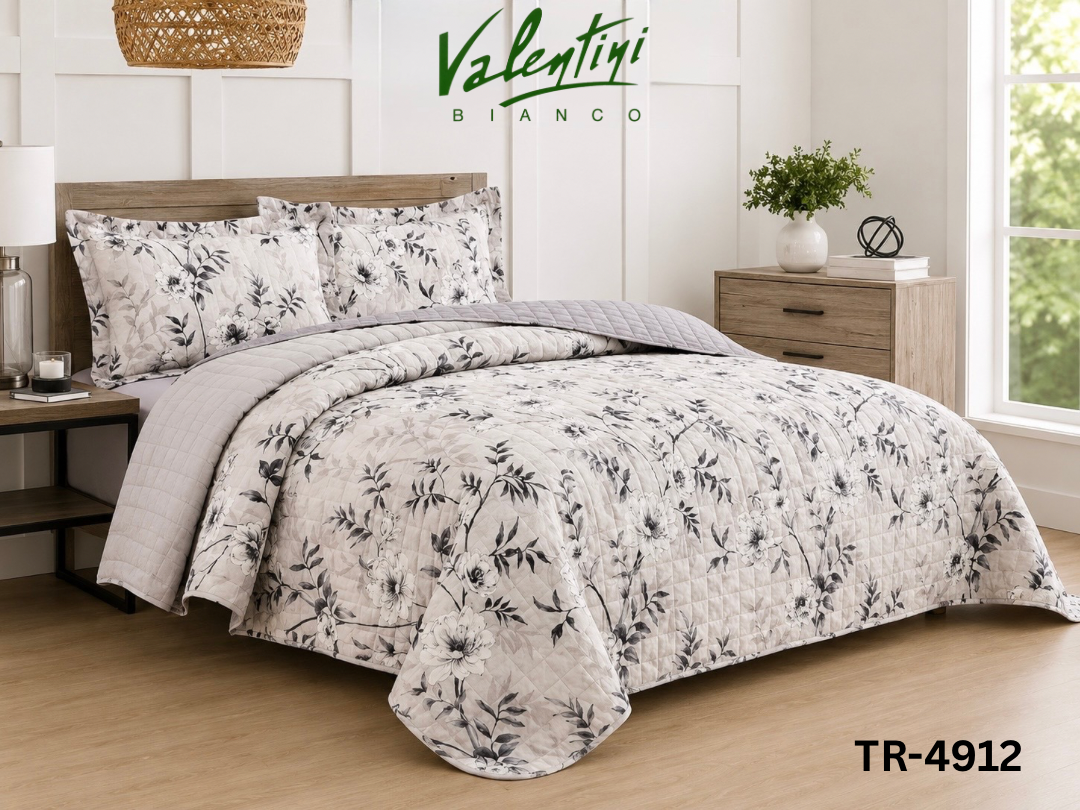 Printed Double Bedspread Set - Valentini