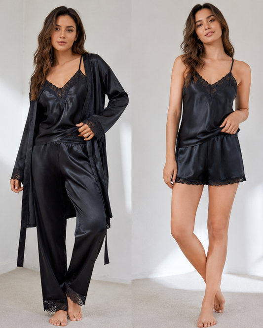 Silk Pajama Set - Lucie
