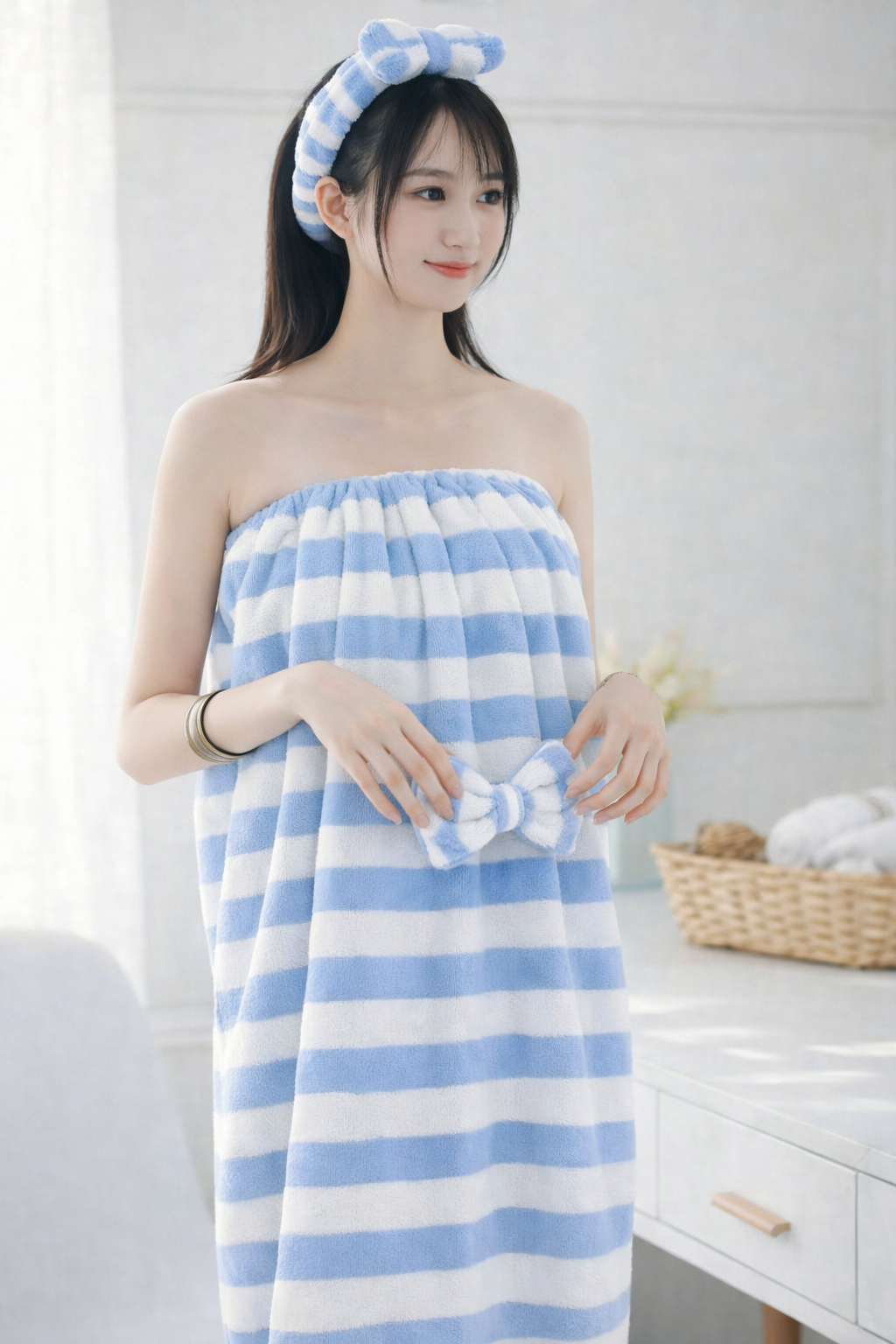 Microfiber Sortie De Bain "Stripes"
