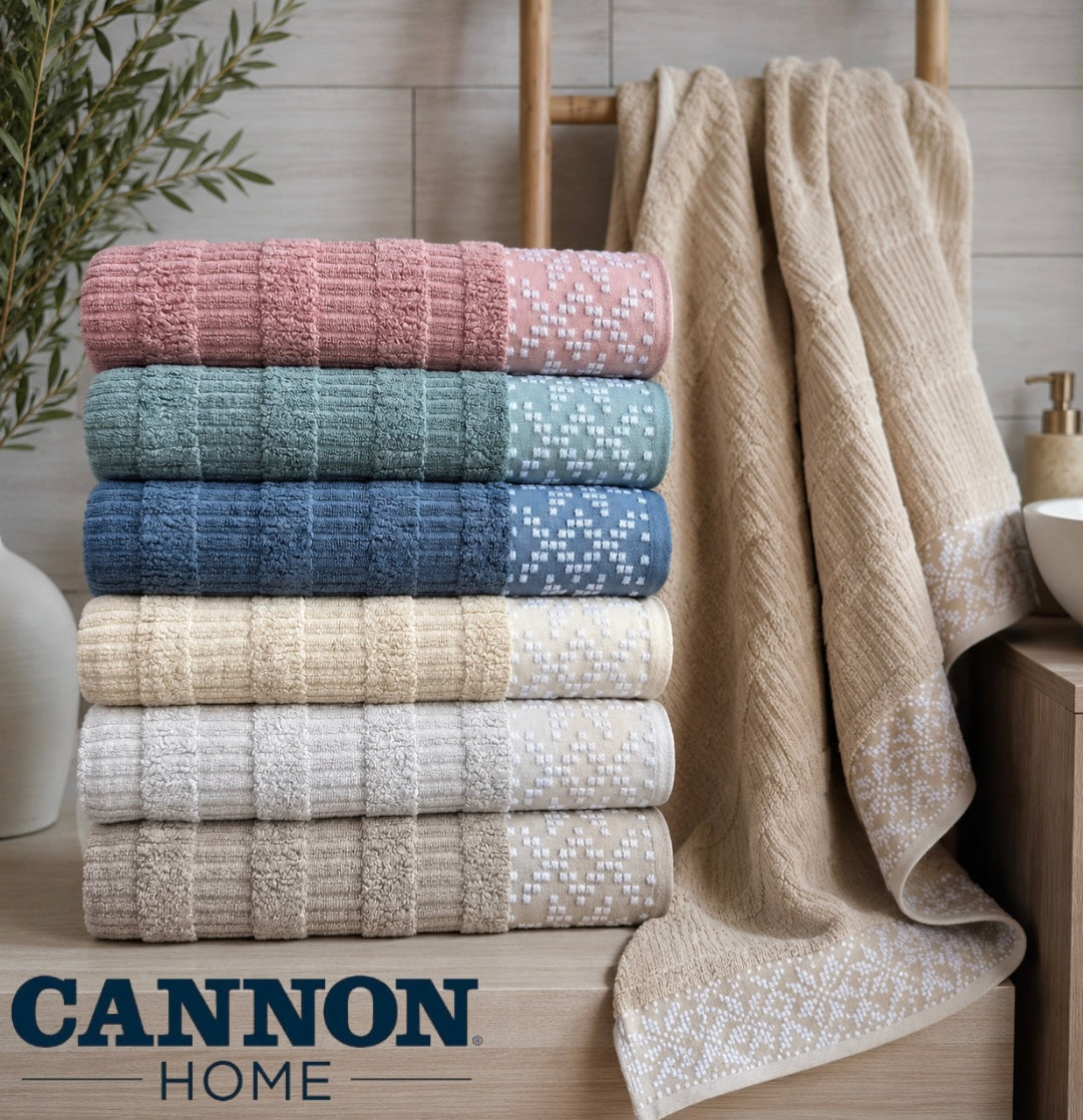 Geometric Jacquard Towel - Cannon