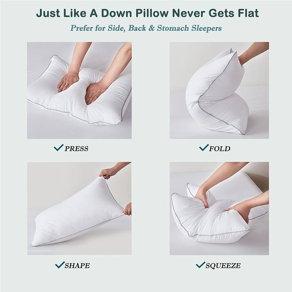 Microfiber Hotel Line Pillow - Home Luxury