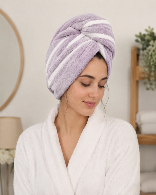 Microfiber Head Towel "Large Stripped"