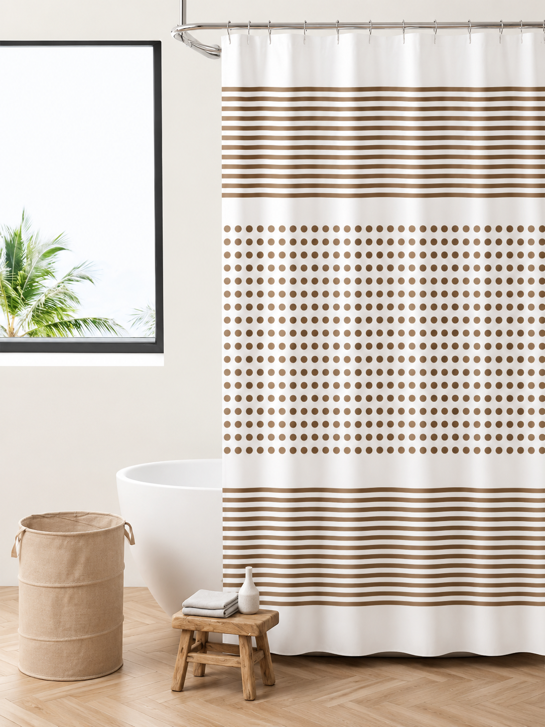 Shower Curtain Set with Basket - Housewell