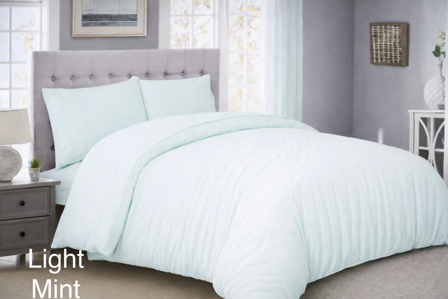 Stripes & Dots Double Duvet Cover Set - Cannon