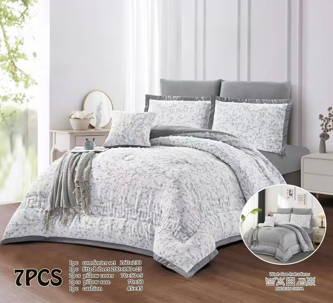Jacquard Comforter Double - Home Luxury