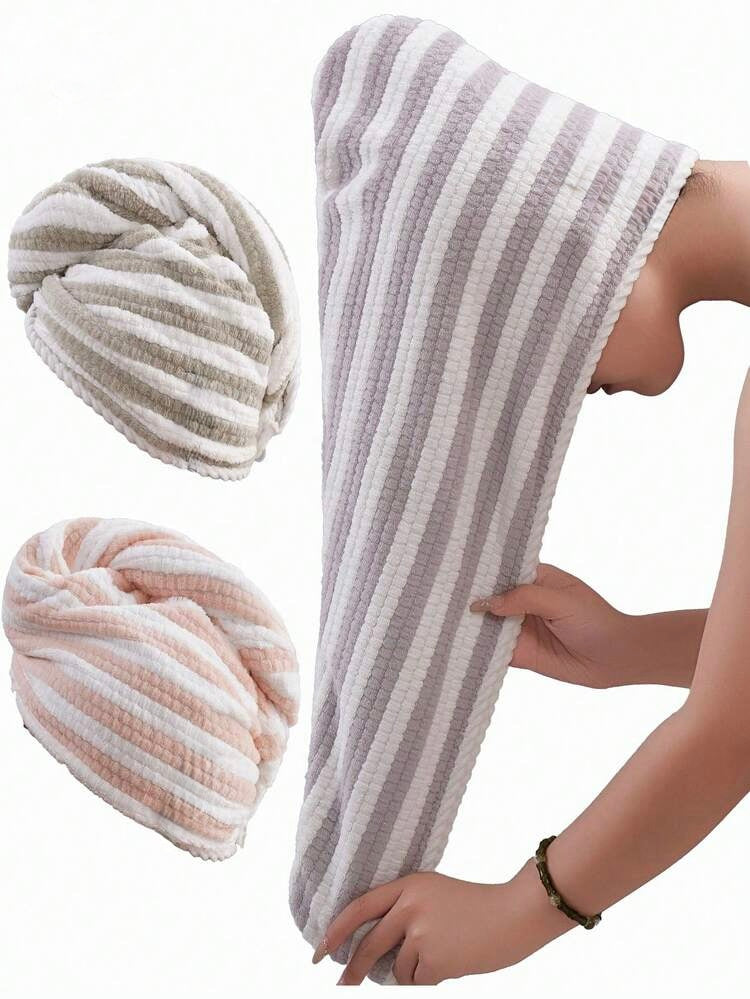 Microfiber Head Towel "Stripped"