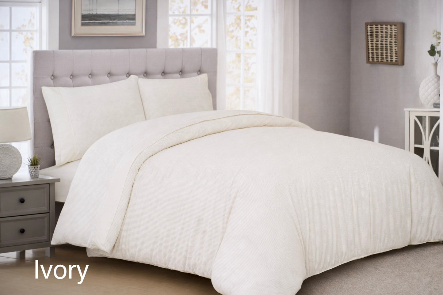 Stripes & Dots Single Duvet Cover Set - Cannon