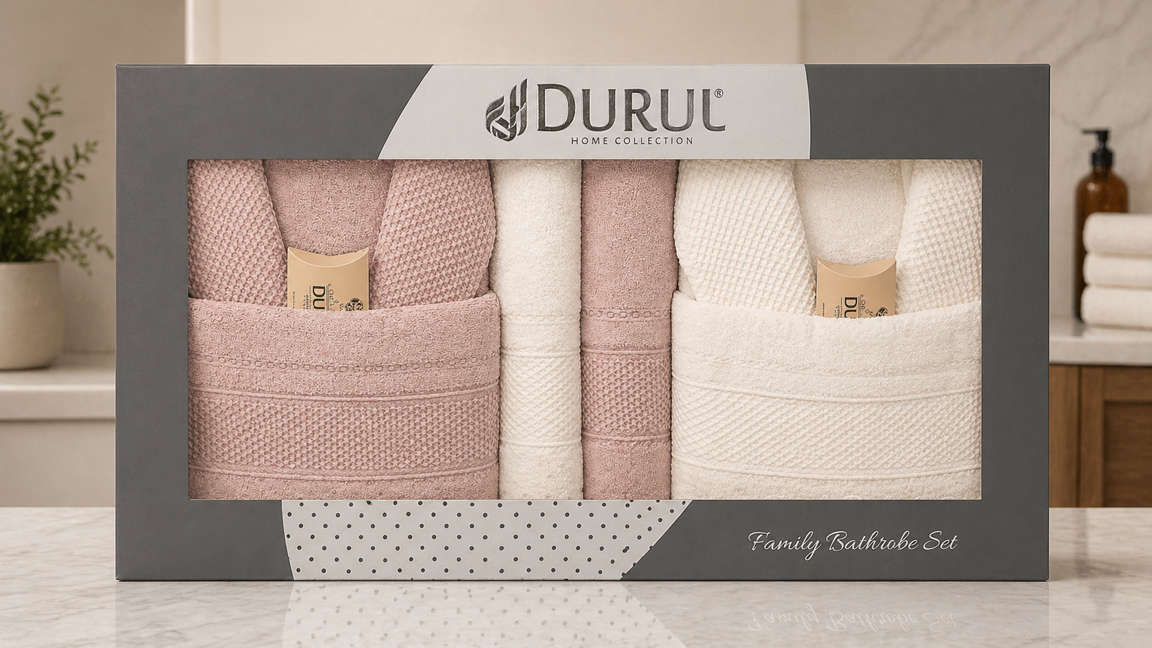 Durul - Jacquard Bathrobe Set