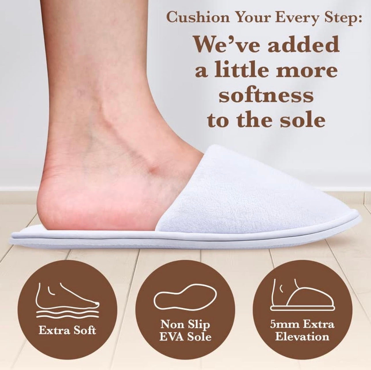 White Unisex Slippers