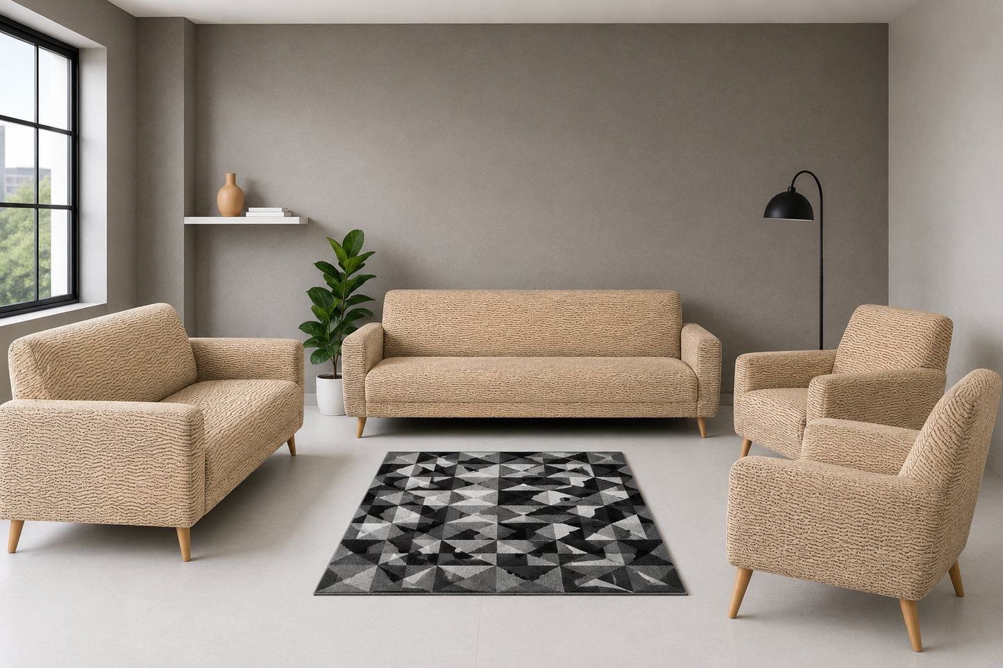 Jacquard Sofa Cover Set