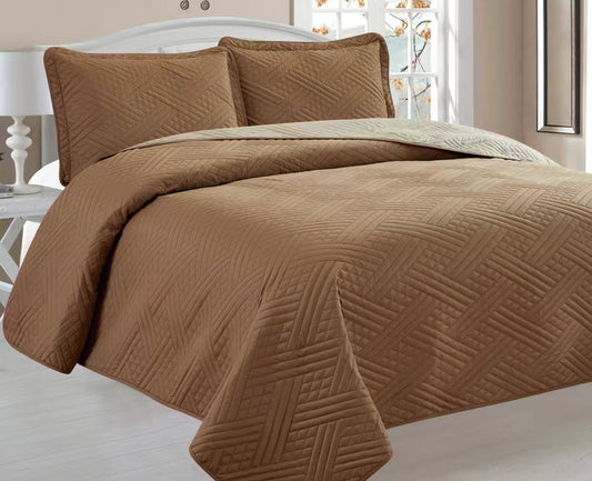 Plain Double Bedspread - Home Luxury