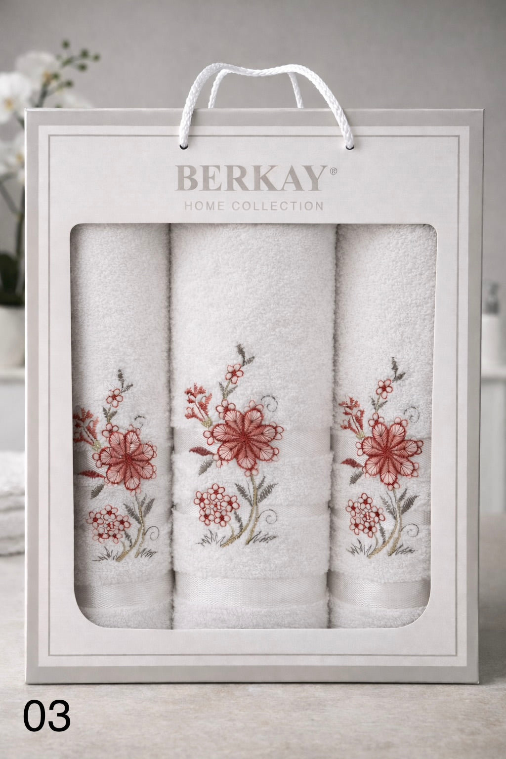 Berkay - Towel Box 3 Pcs